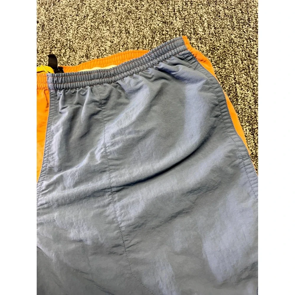 Patagonia Swim Shorts Mens Large Blue Orange Two Tone Nylon NetPlus Shells